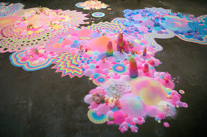 Artist Uses Thousands Of Candies To Turn Rooms Into Sweet Wonderlands Bored Panda